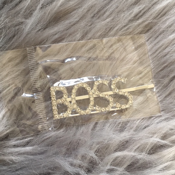 BOSS Rhinestone hair barrette clip NWT - Picture 6 of 7